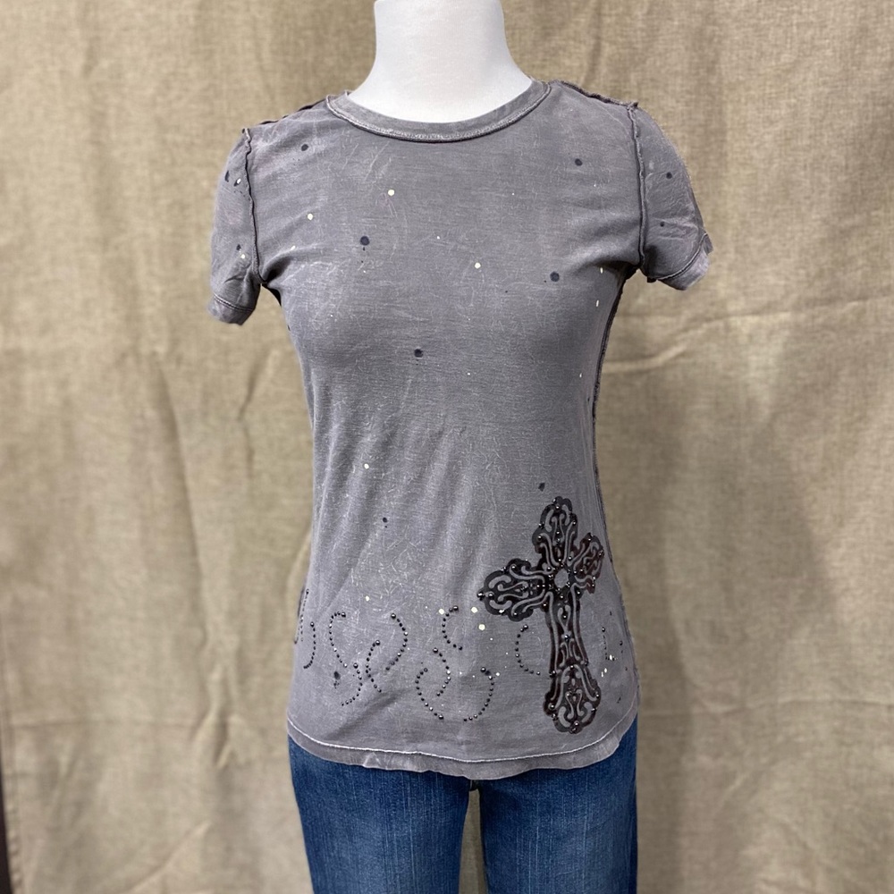 Gray Miss Me Tee